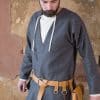 Loki - Wool Viking Coat - Dark Gray