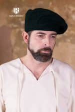 Harald - Medieval Wool Beret - Black