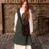 Juna - Wool Messenger Bag - Brown