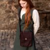 Juna - Wool Messenger Bag - Brown