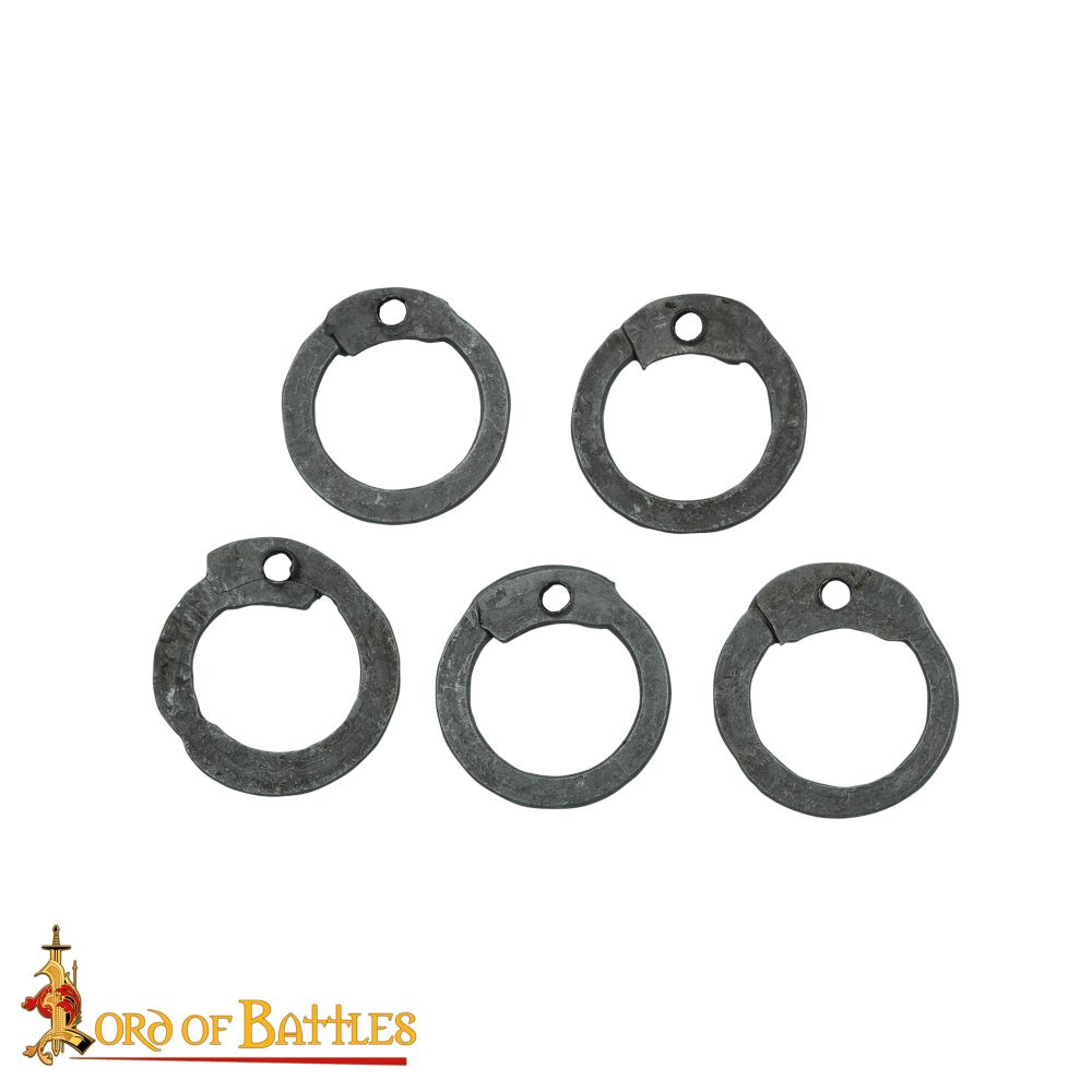 BRNS 1 kgs Loose Chainmail Rings - Stainless Steel Round Rings 16