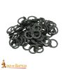 1 kg Loose Chainmail Rings – Mild Steel Flat Rings with Rivets 17 Gauge / 9 mm – Wedge Riveted