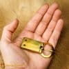 Brass Belt Buckle with Rivets