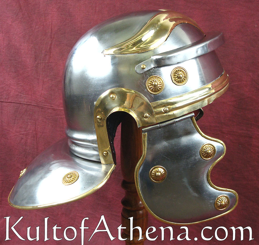 Roman Coolus E Brass Helmet - 20 Gauge - Deepeeka - Kult of Athena