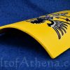 Medieval Heater Shield - Black Griffon on Yellow Field