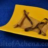 Medieval Heater Shield - Black Griffon on Yellow Field