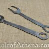 Large Forged Fork and Spoon Set