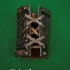 Celtic Leather Cuff with Large Triskele