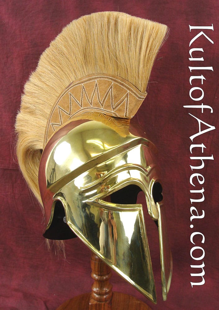 greek war helmet athena