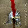 Roman Gallic ''G'' Centurion Helm with Crest - 18 Gauge