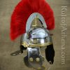 Roman Gallic ''G'' Centurion Helm with Crest - 18 Gauge