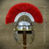Roman Gallic ''G'' Centurion Helm with Crest - 18 Gauge