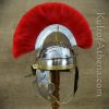 Roman Gallic ''G'' Centurion Helm with Crest - 18 Gauge