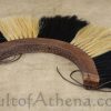 Roman Crest - White and Black - Wood Base