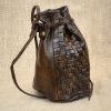Viking Woven Leather Coin Pouch
