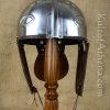 Late Roman Intercisa Helmet with Inset Crosses