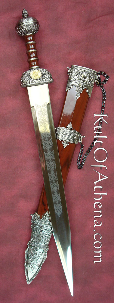 Spada romana Gladius in legno con design storico - Medieval Shop at  MedieWorld