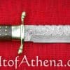 The Frontier Kingpin - Damascus Fighting Bowie