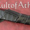 Darksword Messer - Black with integrated Scabbard Belt