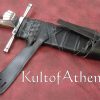 Darksword Messer - Black with integrated Scabbard Belt