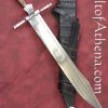 Darksword Messer - Black with integrated Scabbard Belt