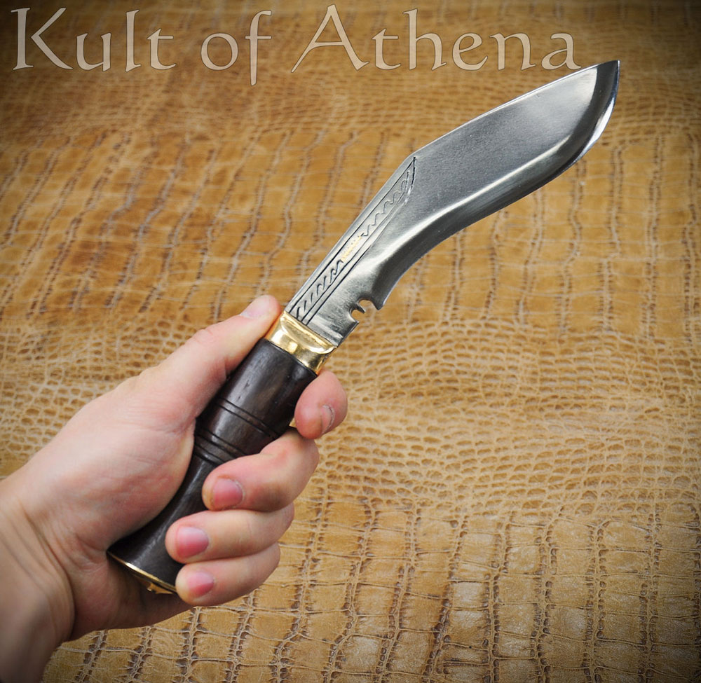 Lord of Battles - Viking Hand Forged Iron Knife with Genuine Leather Sheath  - Kult of Athena %