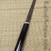 Shinwa Double Edged Black and Red Damascus Shirasaya Sword