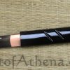 Shinwa Double Edged Black and Red Damascus Shirasaya Sword