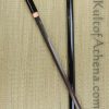 Shinwa Double Edged Black and Red Damascus Shirasaya Sword
