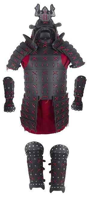 Sca Leather Armor - Samurai - Complete Leather Armor - Black
