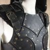 Scoundrel Leather Armor Top - Black