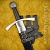 Three-Buckled Angled Sword Frog - Black