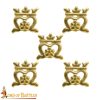 Medieval Crown Belt Studs / Conchos - Set of 5