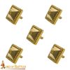 Pyramidal Brass Studs for Leatherwork or Armor
