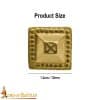 Pyramidal Brass Studs for Leatherwork or Armor