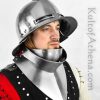 German / Swiss Visored Kettle-Sallet Helm
