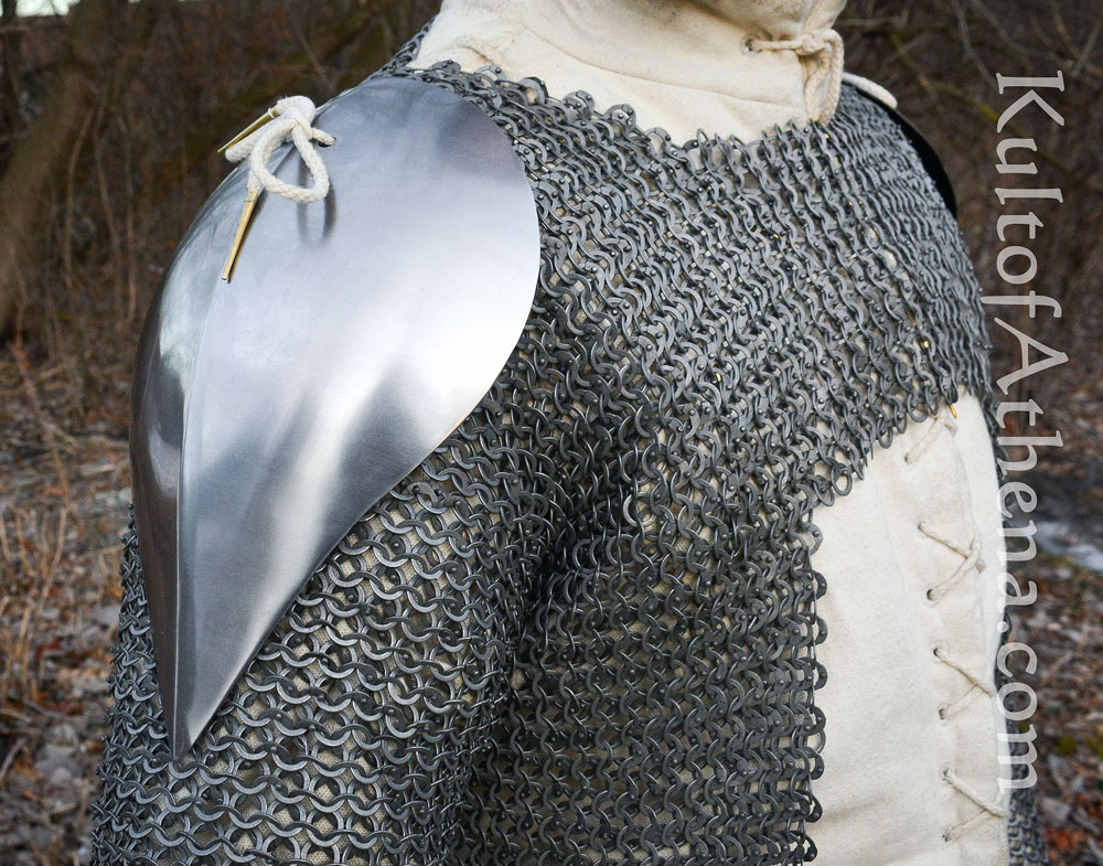 Visby Pauldrons - Mountable Upgrade for Chainmail and Padded Armor - Lord  of Battles