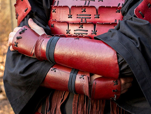 Leather Samurai Bracers