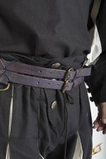 Leather Twin Belt - Blue