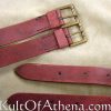 Leather Twin Belt - Red
