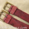 Leather Twin Belt - Red