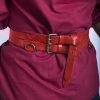 Leather Twin Belt - Red