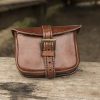 Warrior's Leather Pouch - Brown