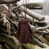 Round Leather Belt Bag - Brown