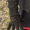 Suede Leather Gloves - Black