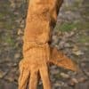 Suede Leather Gloves - Brown
