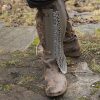 Persian Greaves - Polished - 19 gauge Steel
