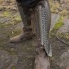 Persian Greaves - Polished - 19 gauge Steel