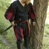 Landsknecht Pants - Black and Dark Red