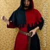 14th Century Hood - Black & Red